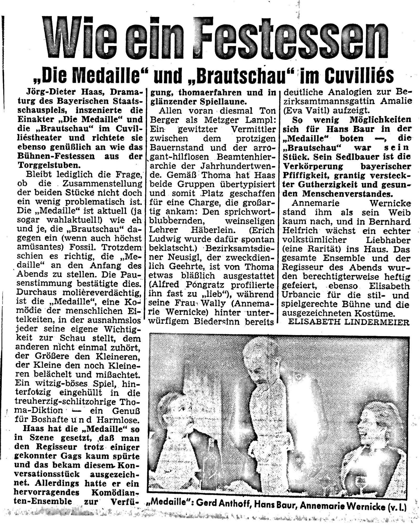 Wie ein Festessen — Die Medaille und Brautschau im Cuvilliés